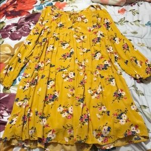 Floral long sleeve dress